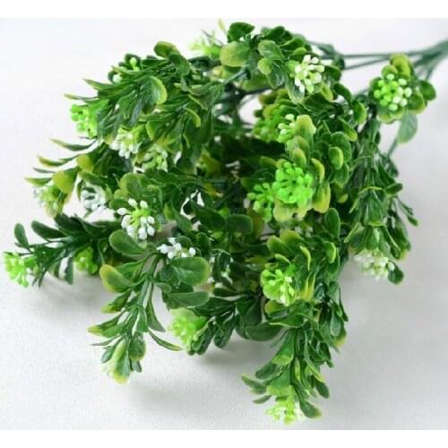 Korean Simulation Flowers Grass Milan Artificial Plants For Plastic Flowers Foliage Plant Tree Garden Milan Grasses