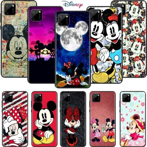 Disney Cartoon Animation Minnie Mickey Mouse For OPPO Realme C11 C12 C15 C17 X2 X3 X7 XT X50 V3 V5 V15 Pro SoftBlack Phone Case