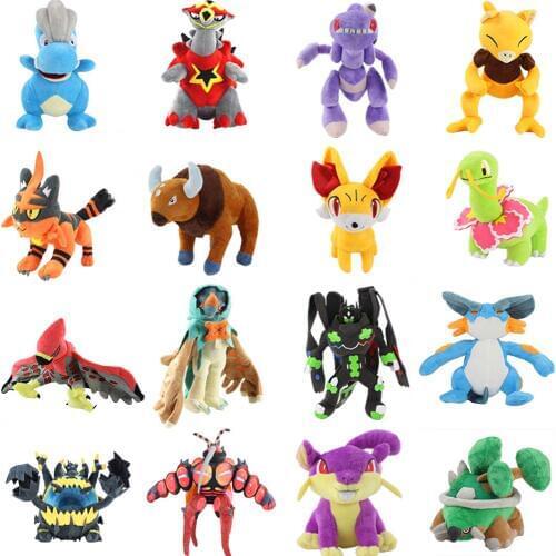 12-35cm Anime Bagon Buzzwole Turtonator Guzzlord Swampert Tauros Rattata Torracat Torterra Soft Stuffed Plush Toys Dolls Gift