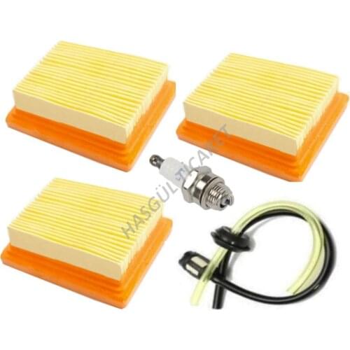 Hsgl Oleo-mac 753/453-efco 755 Scythe air and Fuel filter Spark Plug Set