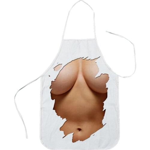Parent-child Kitchen Apron Pectoralis Printed Sleeveless Polyester Aprons for Child Adult Home Cleaning Tools Waist Baking Apron