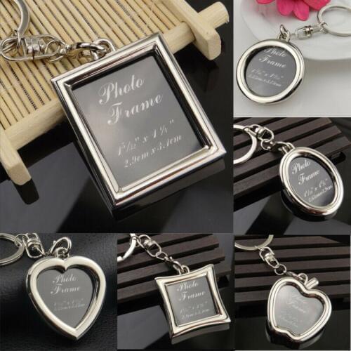 1PC Metal Alloy Originality Photo Picture Frame Keyring Keychain Lover Gift Banquet Souvenirs Picture Frames Wall Photo Frame
