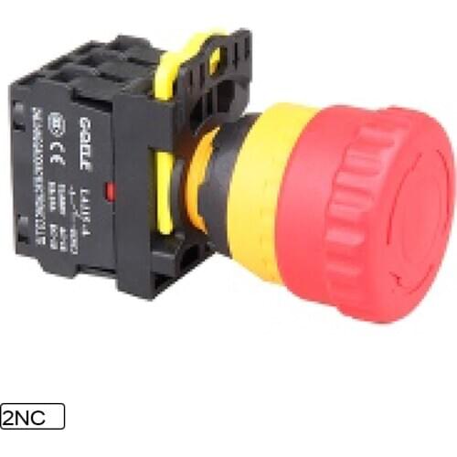 5 PCS Emergency stop pushbutton switch (22-30 aperture) 10A Twist Release Pull Release Waterproof IP65 1NO 1NC 2NO 2NC 3NC