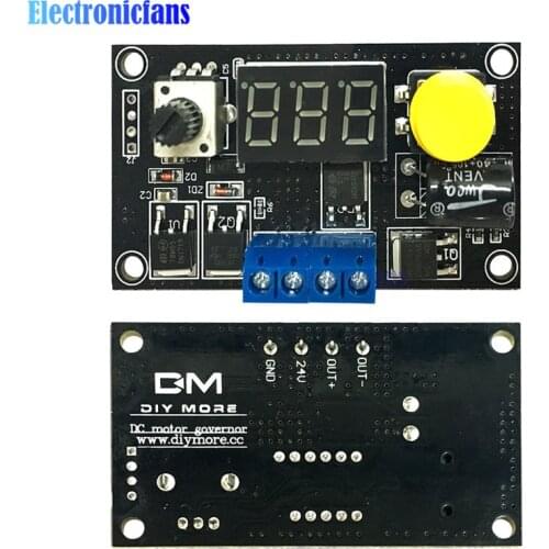 DC 6-30V 12V 24V MAX 8A LED Adjustable With Digtal Display Motor PWM Speed Controller DC Motor Control CV Governor Switch Module