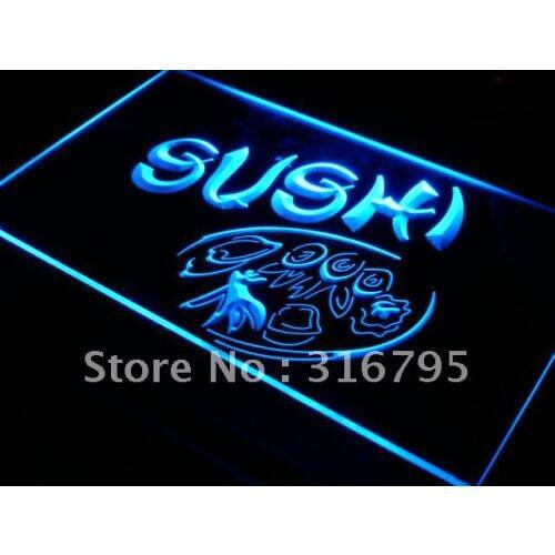 S008 Japanese Cuisine Sushi Food LED Neon Light Light Signs On/Off Swtich 20+ Colors 5 Sizes