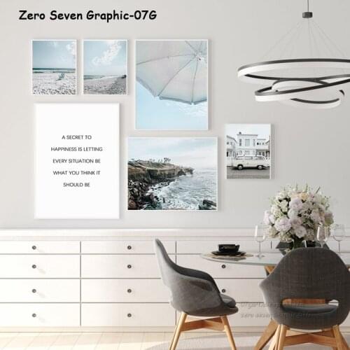 Nordic Modern Travel Landscape Beach Vacation Photo Canvas Poster Print Art Gallery Wall Picture For Living Room Decoration
