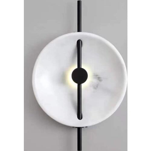 Nordic Modern Marble Wall Lamps Creative Bedroom Bedside Living Room Designer Show Room Hotel Aisle