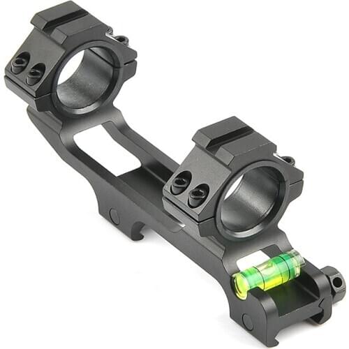 Tactical Rifle Scope Picatinny Weaver Rail Mounts 25.4mm/30mm Rings With Level Device