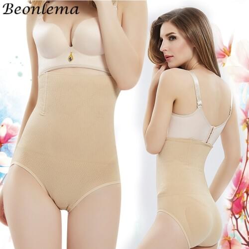 Beonlema Waist Slim Control Panties High Waisted Shaper Underwear Steel Bones Sexy Body Shapers Butt Lifting Flat Belly Briefs