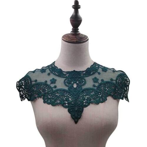 Venice Lace Collar Applique In 4 Colors Fake Collar Wedding Floral Lace Collar O Shape Neckline Collar Motif