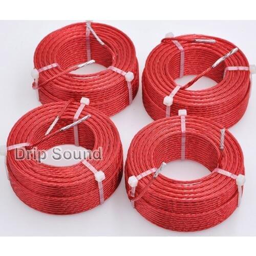 1pcs 0.5mH-1.6mH 0.6mmx7 Multi Strand Wire Speaker Crossover Audio Amplifier Inductor Oxygen-Free Copper Wire Coil #Red