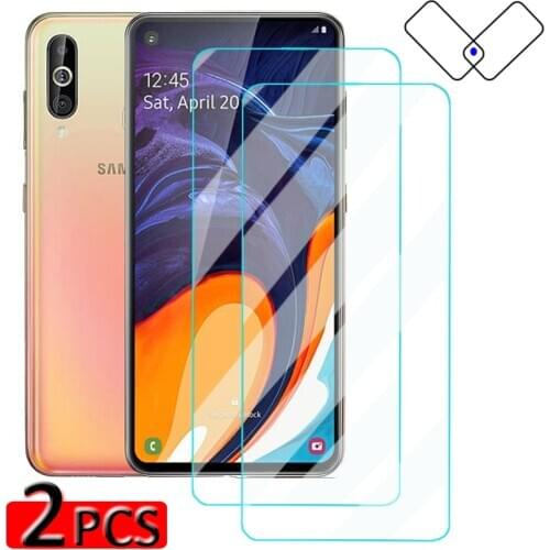 2 pcs samsunga60 Protective Glass for Samsung Galaxy A60 A6 Plus J6 2018 Screen Protector On A 60 A 6+ A6plus 2018 Tempered Film