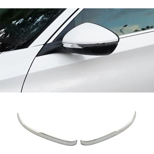 ABS Chrome For Honda Accord 10th 2018 2019 Car Rearview mirror decoration strip Accessories car styling 2pcs