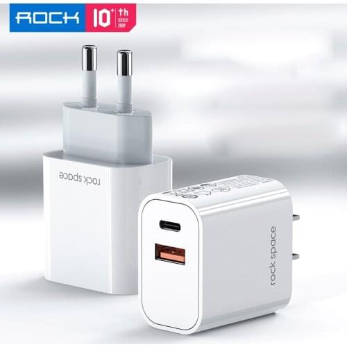 For POCO F3 Charger PD 20W USB-C Power Adapter Quick Charge Wall Travel Charger US EU UK Adapter For Macbook Rock