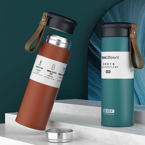 Travel Insulated Bottle 304 Stainless Steel Vacuum Flask 450ml Water Thermos Bottle Coffee Tumbler Vasos Termico Quality Thermal