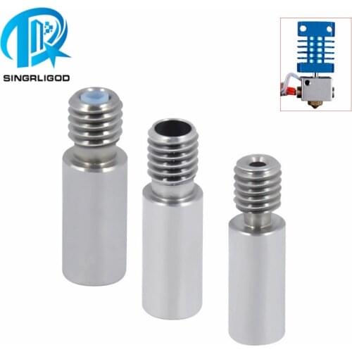 2pcs V6 dual throat 23mm 1.75/3 mm 4.1mm with ptfe or All Metal for 3D printer Chimera extruder dual hotend J-head Heat break