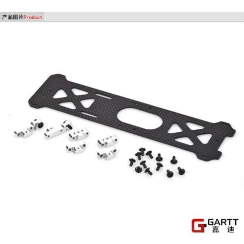 GARTT GT550 Carbon Fiber Base Plate Assembly 100% compat Algin Trex 550 RC HelicopterAccessories