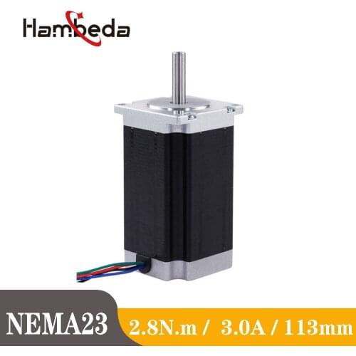 Nema 23 High Torque Hybrid Stepper Motor 113MM 1.8 Degree 3A 4.8V Step Motor CNC Milling Machine 3D Printer