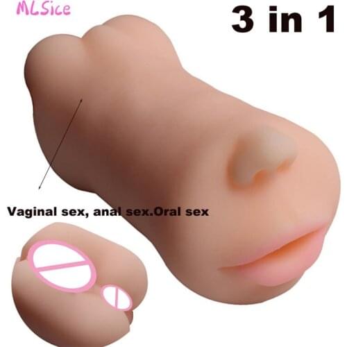 Pocket Real Pussy Artificial Vagina Male Masturbators Cup Soft Deep Throat Realistic Anal Soft Silicon Sex Toys for Men sextoys