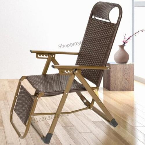 Lounge chair lazy leisure office balcony pregnant woman nap chair wicker chair lunch break cool folding chair beach chair