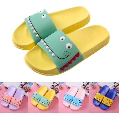 Summer Toddler Baby Boys Girls Indoors Cute Cartoon Sandals Slippers Shoes Slippers Kids Toddler Infant Home Slippers dropship