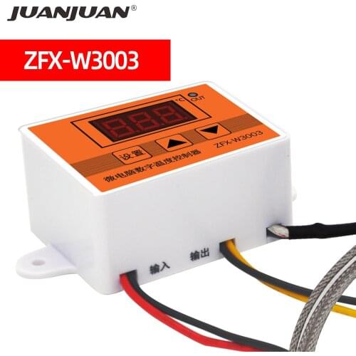 ZFX-W3003 Micro Temperature Controller Thermostat Thermoregulator 12V 24V 220V Intelligent Incubator Water Temp Regulator 50%off