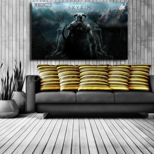 Blades V Skyrim Wall Art Canvas Poster And Print Canvas Painting Decorative Picture For Office Living Room Home Decor