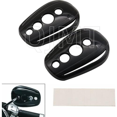 Oval Rear View Mirrors Cover Cap 8mm Fit for Harley Dyna Softail Glide Road King