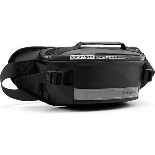 Fashion Men Belt Bag Travel Waterproof Anti-Theft Fanny Pack Outdoor Sports Organizer Bag Hot Sale Male Run Reflective Waist Bag