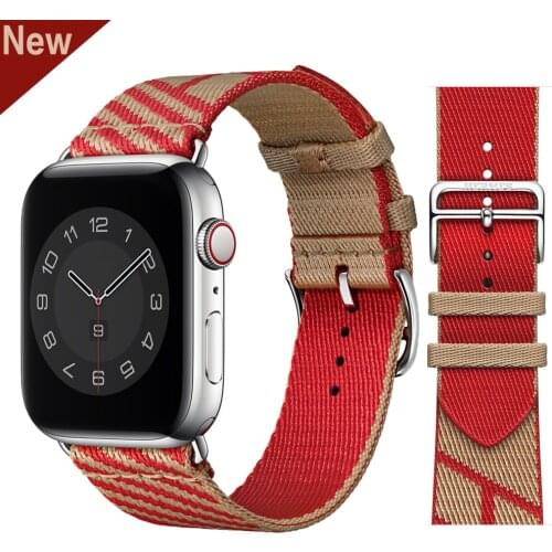 Strap for apple watch band 44mm 40mm 42mm 38mm nylon watchband bracelet smartwatch accessories correa for iwatch 6 se 5 4 3 band