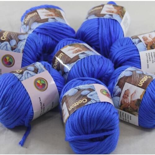 Sale 8Ball x 50g Super Soft Pure Cotton Chunky Shawl Hand Knitting Yarn Scarves Shawls 42244 Silver White