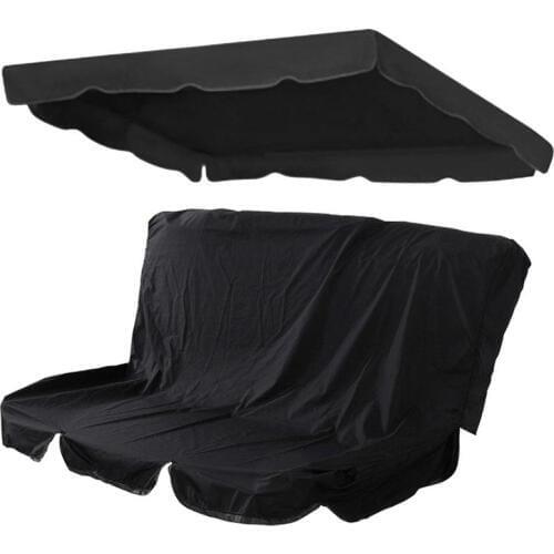 Foldable Patio Swing Cover Set Swing Canopy Replacement Cover Waterproof Porch Top Cover For Patio Yard Seat