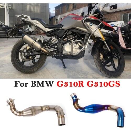 Slip On For BMW G310R G310GS Modify Front Link Pipe Stainless Steel Connection Motorcycle Yoshimura 51mm Exhaust Escape Muffler