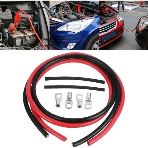 2Pcs Connection Cable O Ring Stable Conductivity Steady Car Power Wire Battery Cable for Car
