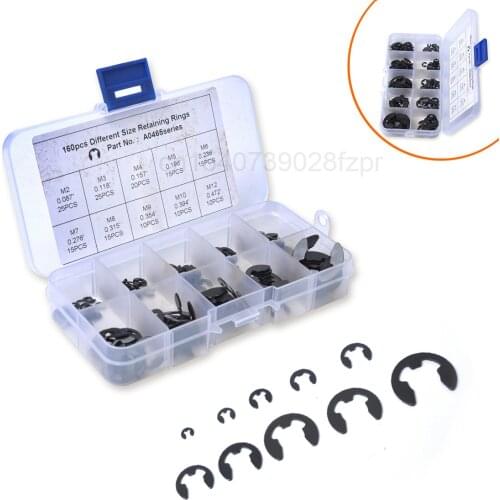 Spring Steel 65mn Universal Hole Retaining Ring, Shaft Retaining Ring, Shaft Retaining Ring, Open Type External Retaining Spring