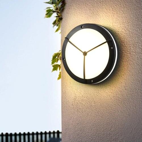 IP54 Waterproof Garden Porch Wall Lamp 36W Round Outdoor LED Wall Light Modern Villa Aisle Corridor Balcony Wall Light