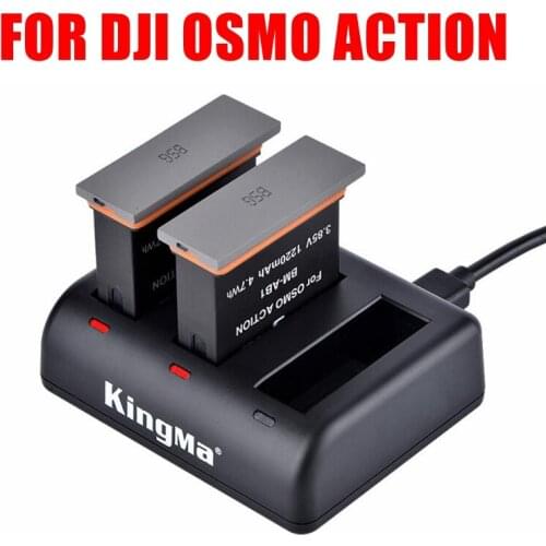 2019 For DJI Osmo Action Battery Charger One For Three Charging Housekeeper +Osmo Action Battery Pack Accessories