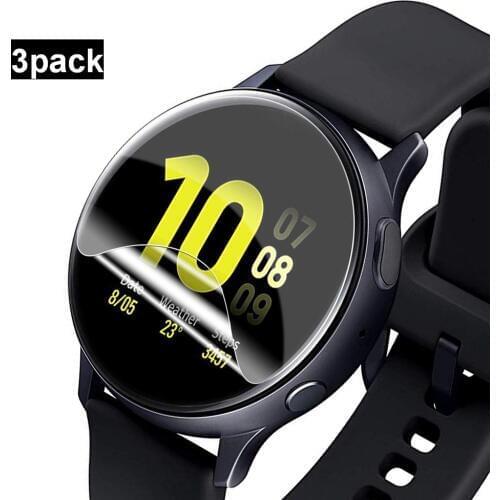 Screen Protector Protection for Samsung Galaxy Watch Active 2 44mm 40mm Soft HD TPU Clear Anti-Scratch Film Cover for Active2