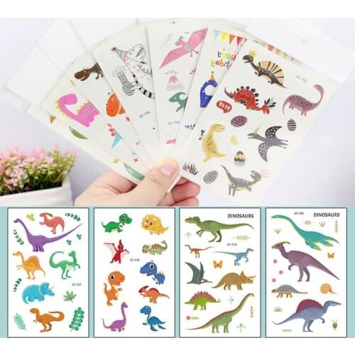 1pcs Fake Tattoo Stickers Cartoon Temporary Tattoo Kids Children Hands Arm DIY Body Art Fake Tattoos Set