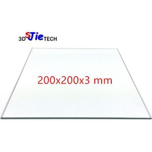 200x200x3 mm heated bed Borosilicate Glass plate for 3D printer parts