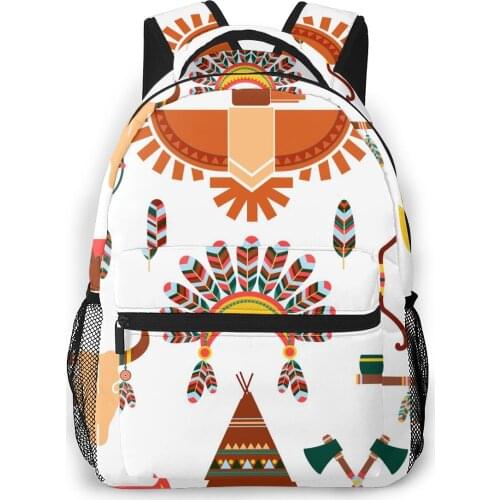 2021 Backpack Women Shoulder Bag Aztec Mayan Print Fashion School Bag For Teenage Girl Backpacks Travel Bag