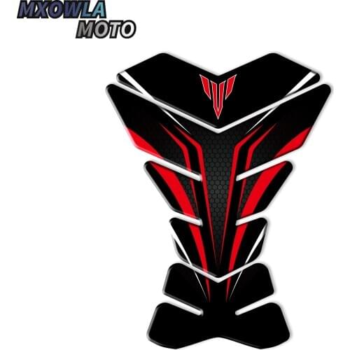 3D Rubber Sticker Motorcycle Emblem Badge Decal For MT03 MT07 MT09 MT-09 FZ07 MT-07 MT10 MT25 Tank All Years