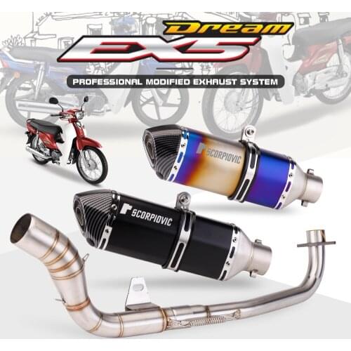 Motorcycle Mounting Accessories muffler ex5 dream front section ex5 mid exhaust pipe
