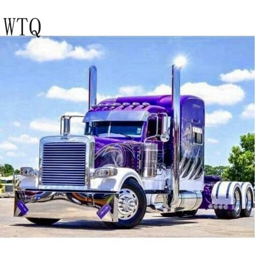 5D DIY Diamond Painting Blue Truck Head Mosaic Painting Diamond Embroidery Full Square Drill Cross Stitch Kits Wall Home Decor