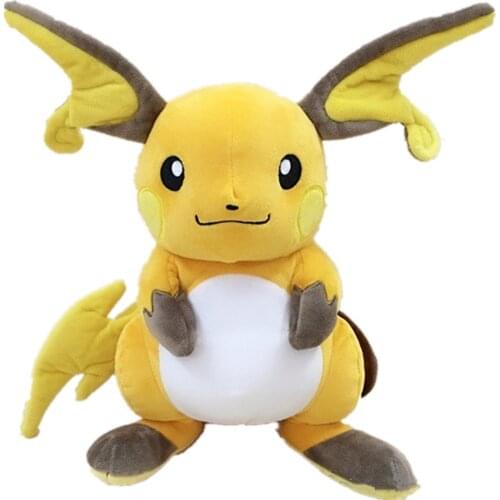Pokemon Anime Games Cartoon Original Raichu Plush Toy Swire Armor Stuffed Toys 30cm A Birthday Present For Children