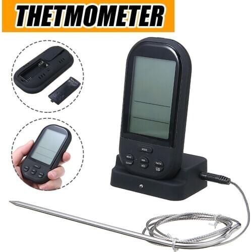 1Pcs Wireless LCD Digital Meat Thermometer For Kitchen Oven Food Cooking Meat BBQ Grill Thermometer Kitchen Tools
