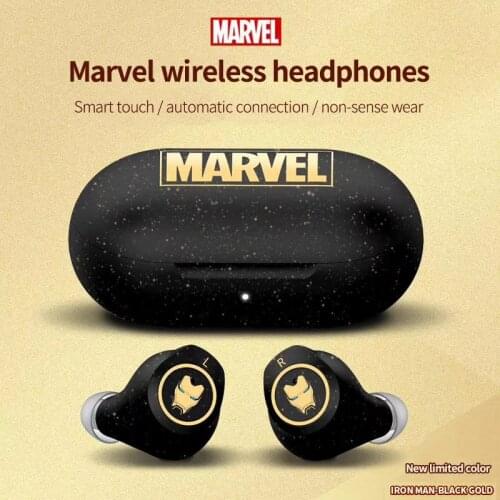 2021 Marvel Iron Man Spiderman TWS Wireless Bluetooth V5.0 Stereo Earphones Universal in Ear Sports Headset for Android & iPhone