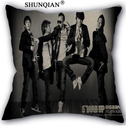 Big Bang Cotton Linen Pillowcase Wedding Decorative Pillow Case 45x45CM one sides For Home Pillow Cover A10.17