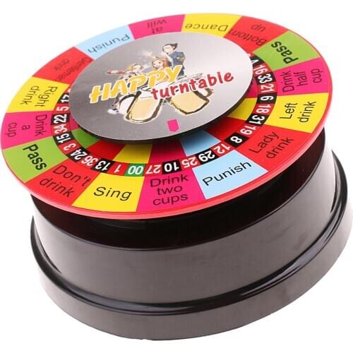 Adults Electric Turntable Novelty Drinking Game Wheel Toy Bar KTV Friends Party Supply Entertainment Prop Adult Toys