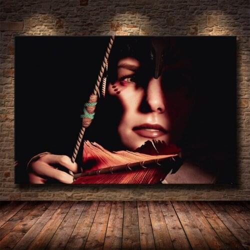 Horizon Zero Dawn Popular Online Game HD Canvas Painting Game Canvas Painting Posters and Prints Living Room Bedroom Decor